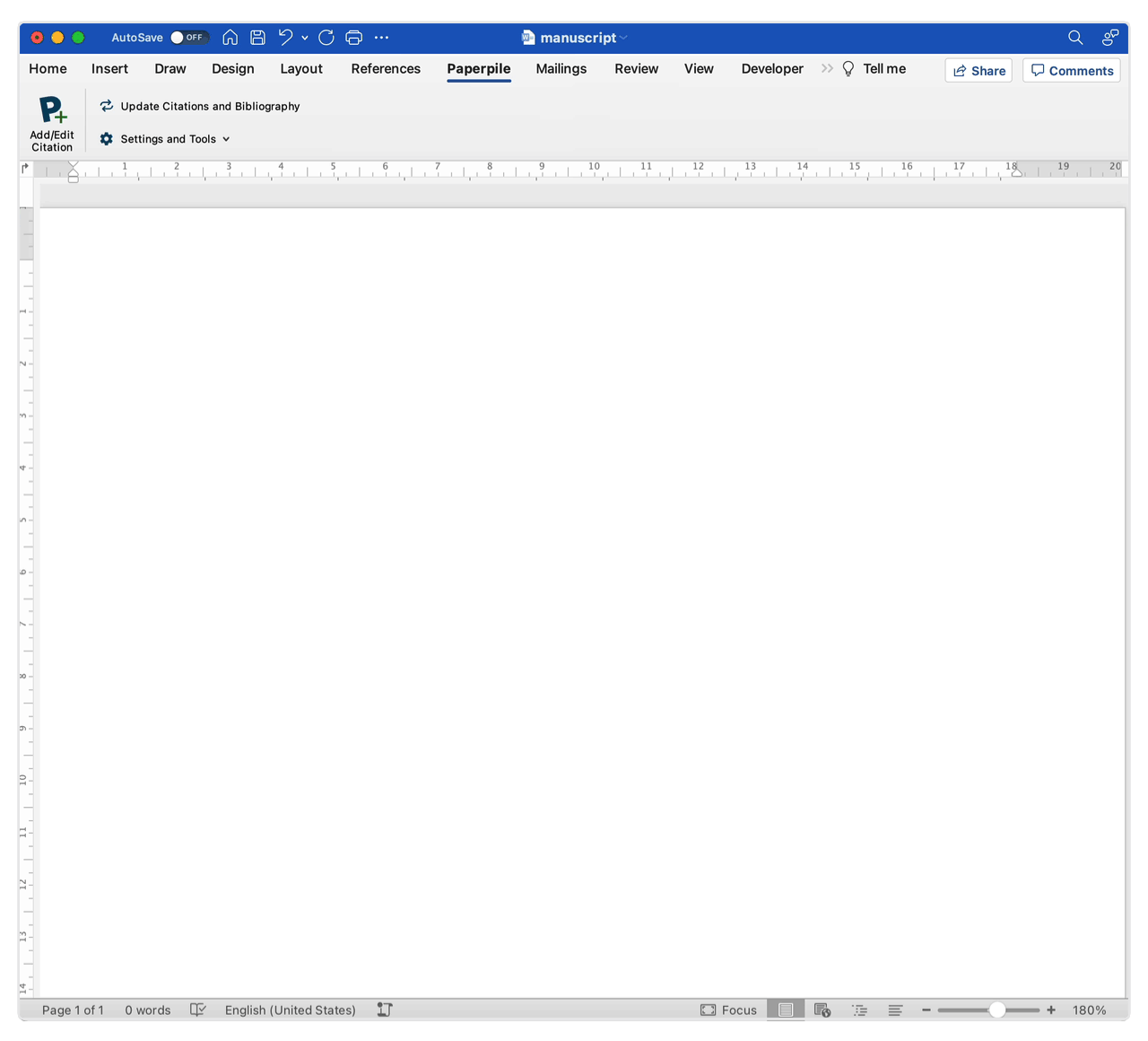 MS Word plugin complex intext citations